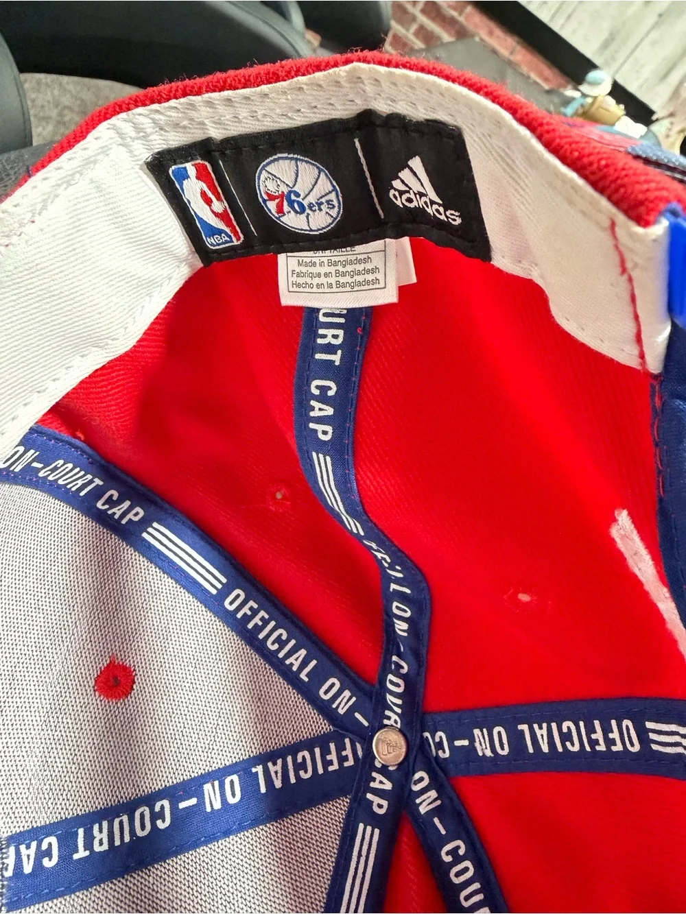 adidas Red Philadelphia 76ers Basketball Snapback Hat
